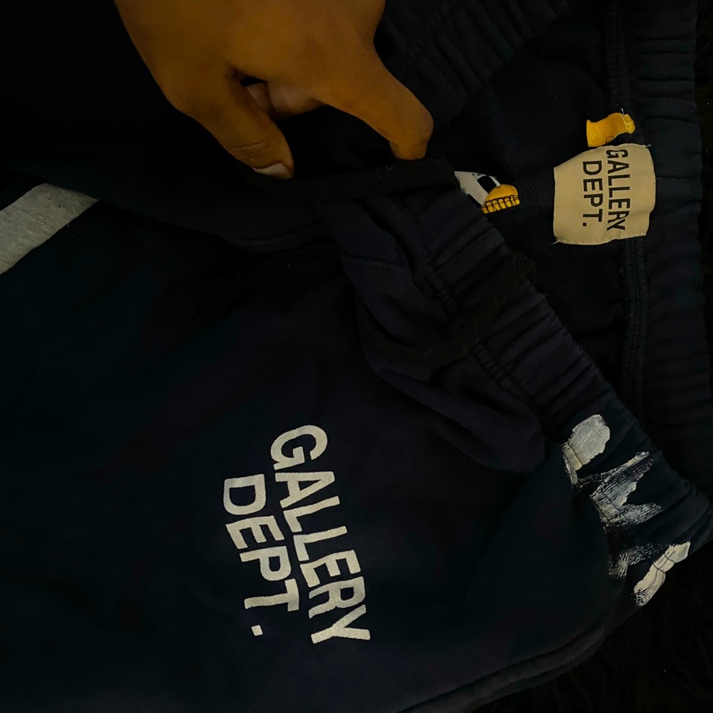 GALLERY DEPT Flared Paint-Cotton-Jersey Sweatpants